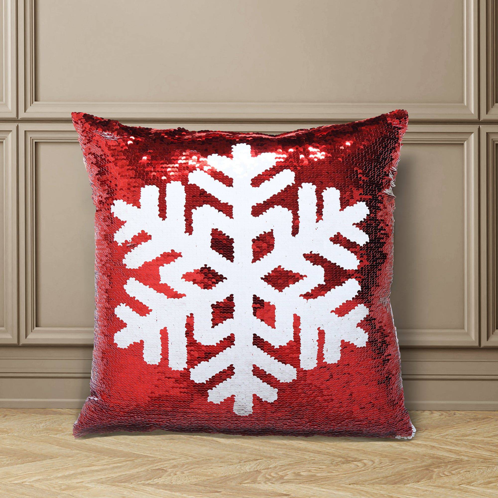 Sequin christmas cushion cheap